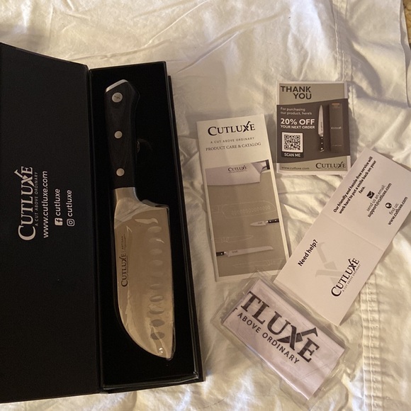 NIB CUTLUXE 5” Santoku knife. - Picture 11 of 16